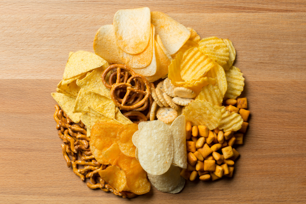 chips et gateaux apéro